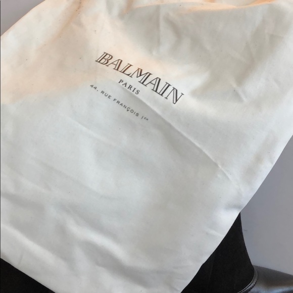 Balmain Anais Black Stiletto Ankle Boot 37.5 - Picture 4 of 4